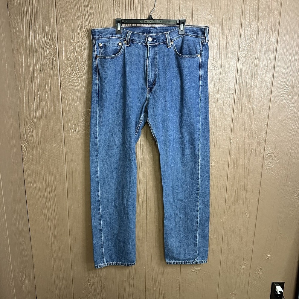 Men's Levi Strauss 505 Jeans Size 38 x 34 Denim Medium Wash Bootcut Cotton Work‎